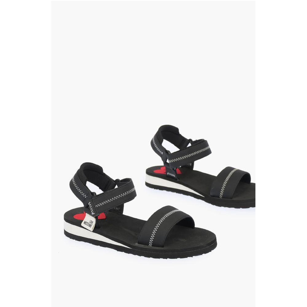 LOVE zigzag motif EVA30 sandals with touch strap closure