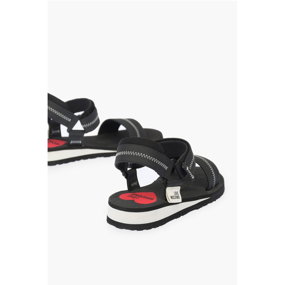 LOVE zigzag motif EVA30 sandals with touch strap closure
