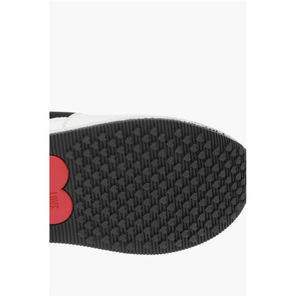 LOVE leather sneakers with mesh details and all over logo so