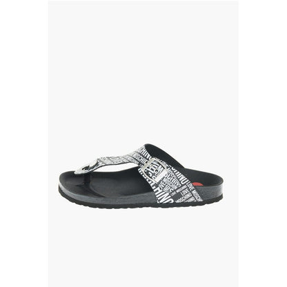 LOVE MOSCHINO all over logo printed two tone BIRKI30 thong s