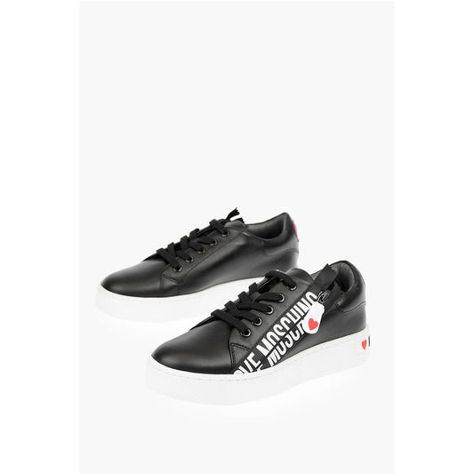 LOVE Leather Low Top Sneakers with Logo
