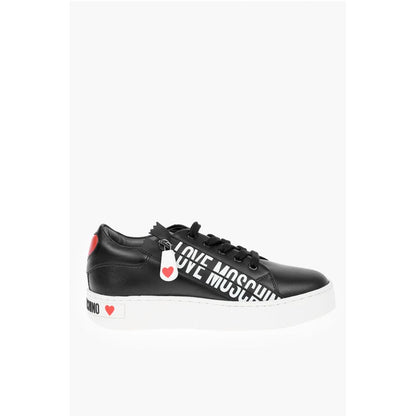 LOVE Leather Low Top Sneakers with Logo