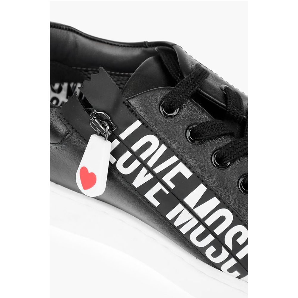 LOVE Leather Low Top Sneakers with Logo