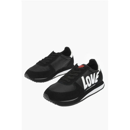 LOVE embroidered logo WALK 25 sneakers with suede details