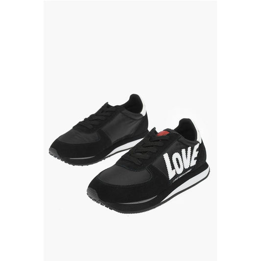 LOVE embroidered logo WALK 25 sneakers with suede details