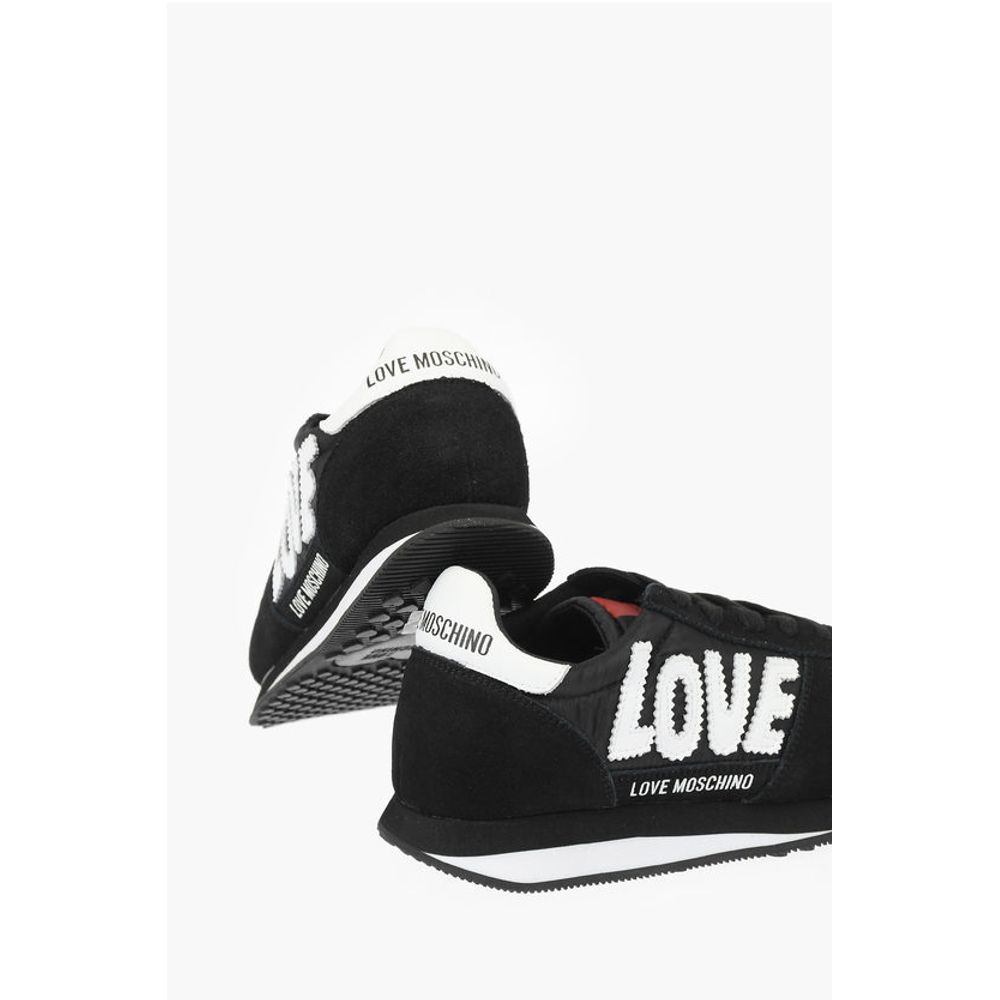 LOVE embroidered logo WALK 25 sneakers with suede details
