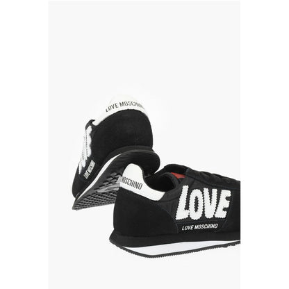 LOVE embroidered logo WALK 25 sneakers with suede details