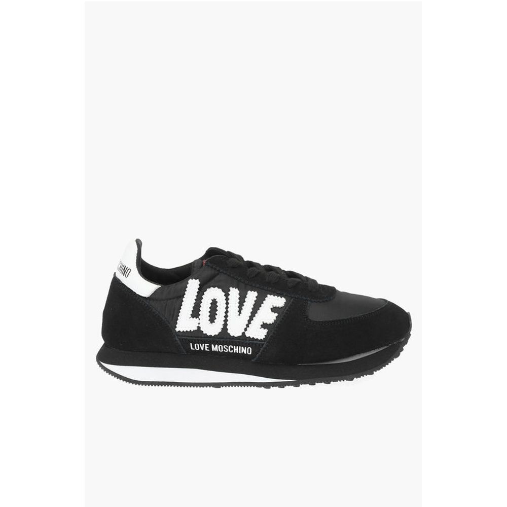 LOVE embroidered logo WALK 25 sneakers with suede details