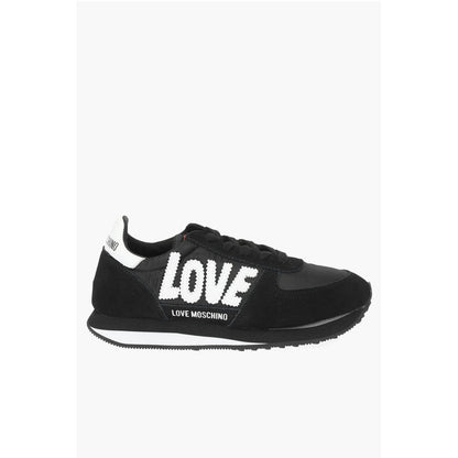 LOVE embroidered logo WALK 25 sneakers with suede details