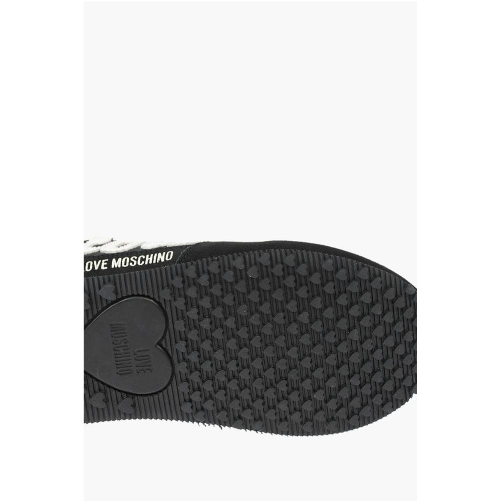 LOVE embroidered logo WALK 25 sneakers with suede details