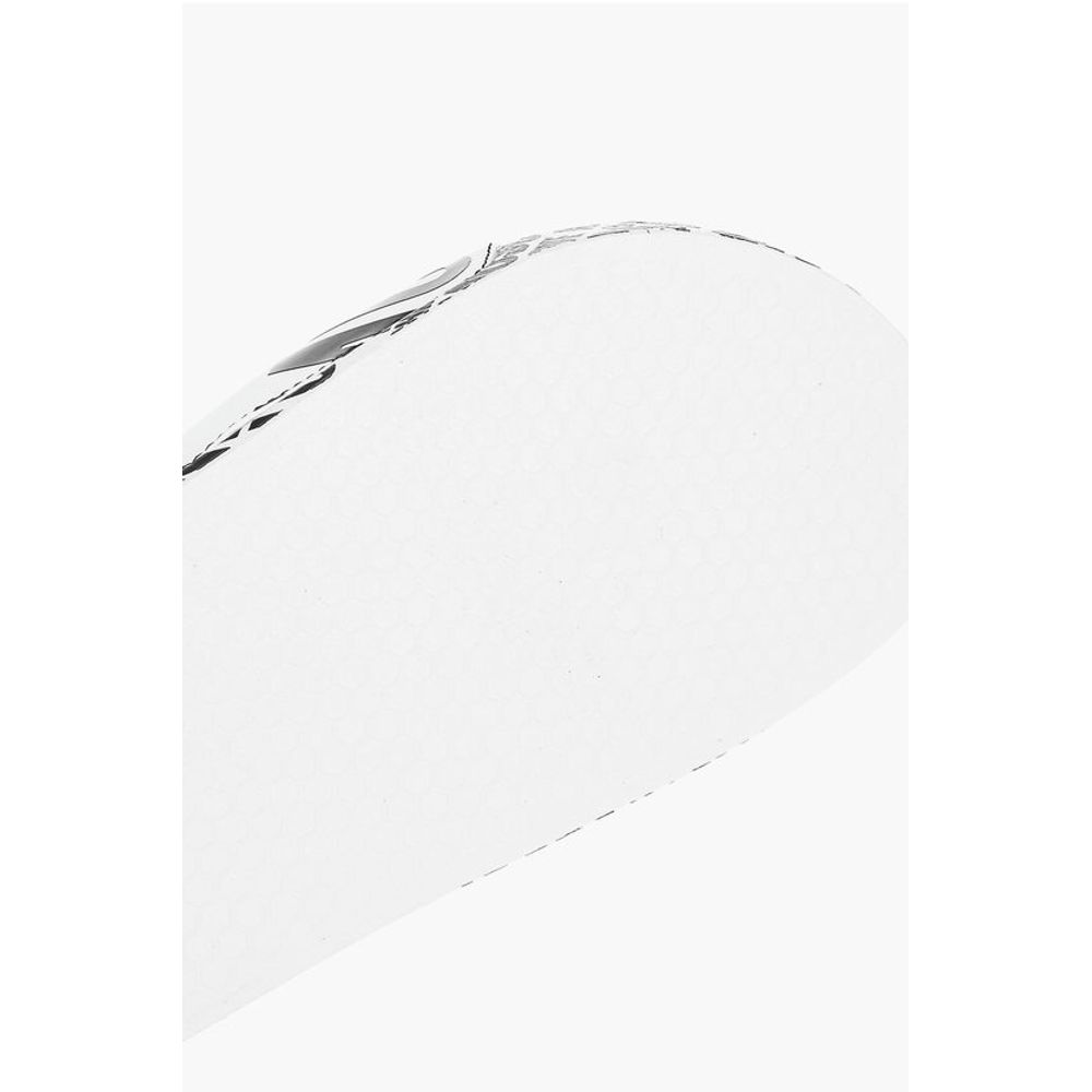 LOVE logo printed faux leather slides