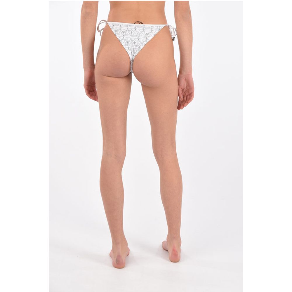 all over printed tie side bikini bottom
