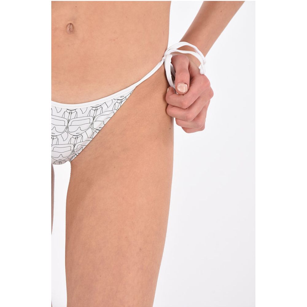 all over printed tie side bikini bottom