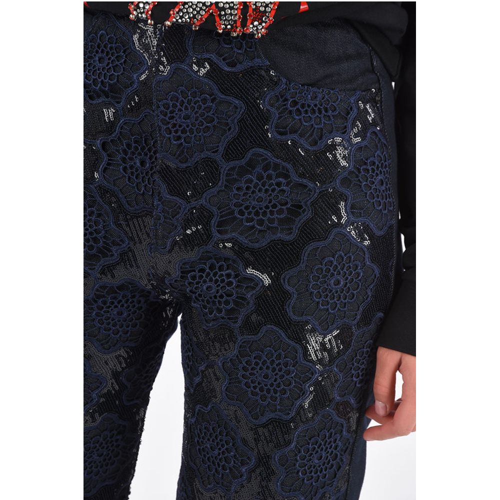 BLACK GOLD lace high waist wide TYPE-1710 jeans