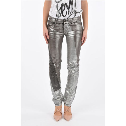 BLACK GOLD metallic effect TYPE-146 jeans