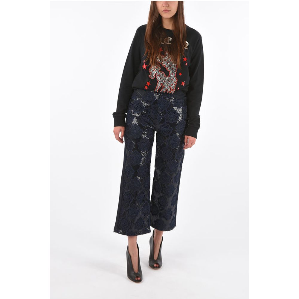 BLACK GOLD lace high waist wide TYPE-1710 jeans
