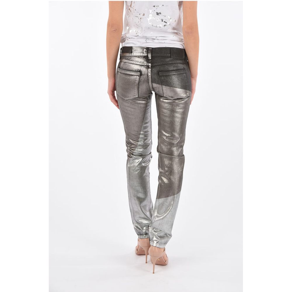 BLACK GOLD metallic effect TYPE-146 jeans