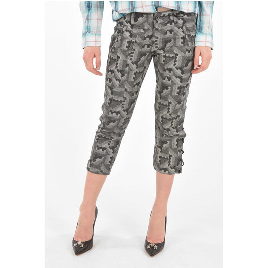 BLACK GOLD Mid-rise waist PACQUARD capri pants