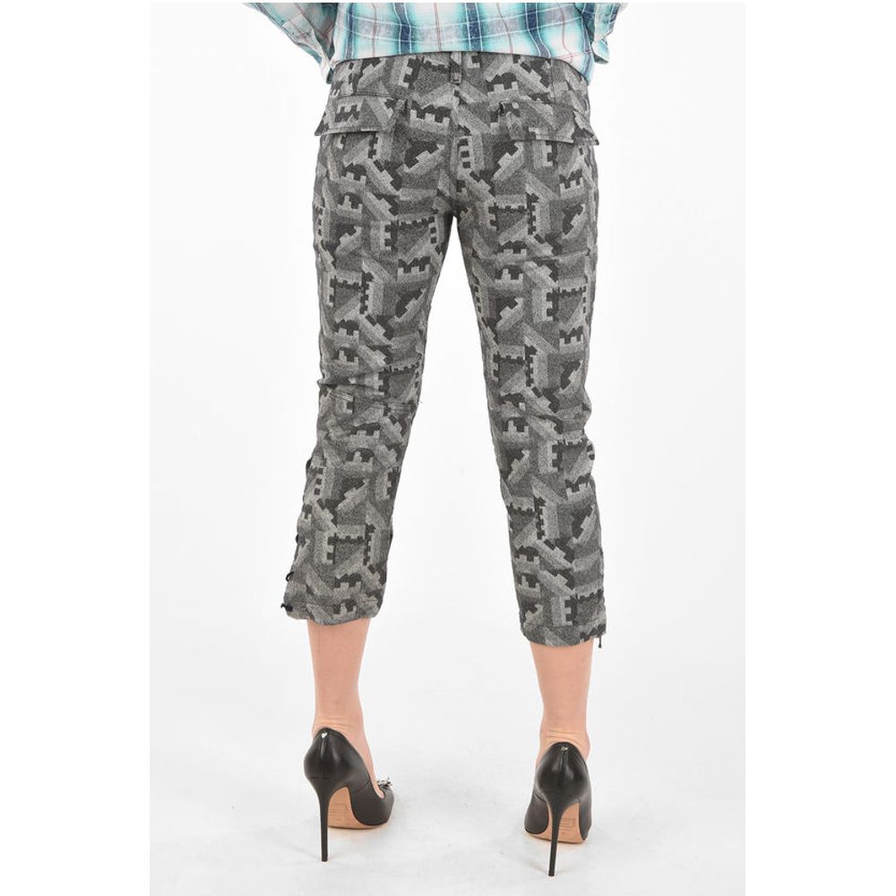 BLACK GOLD Mid-rise waist PACQUARD capri pants