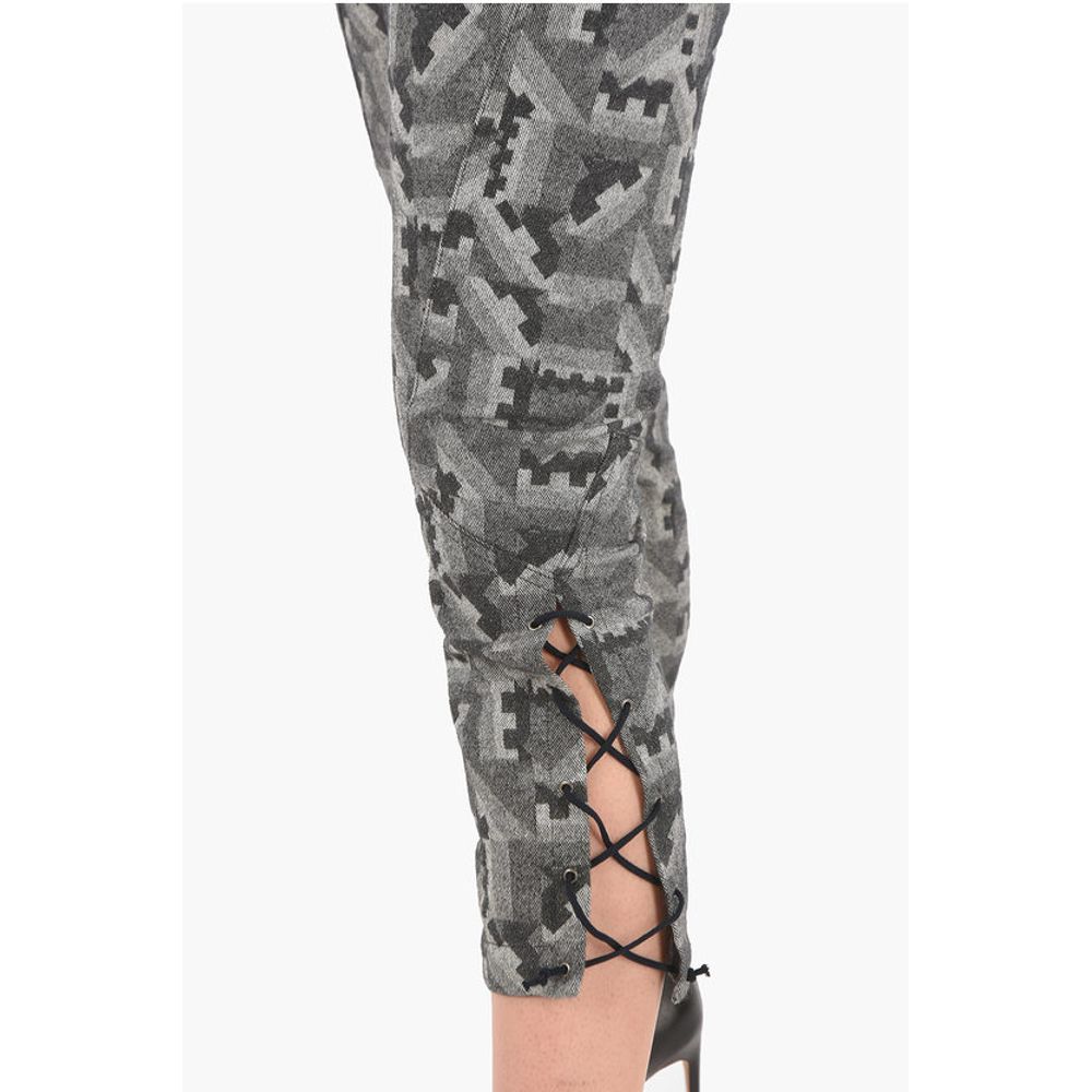 BLACK GOLD Mid-rise waist PACQUARD capri pants