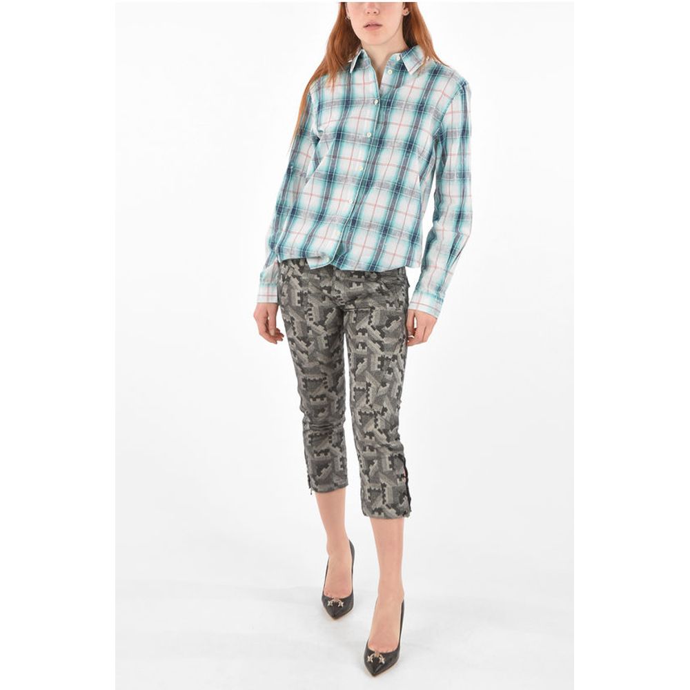 BLACK GOLD Mid-rise waist PACQUARD capri pants