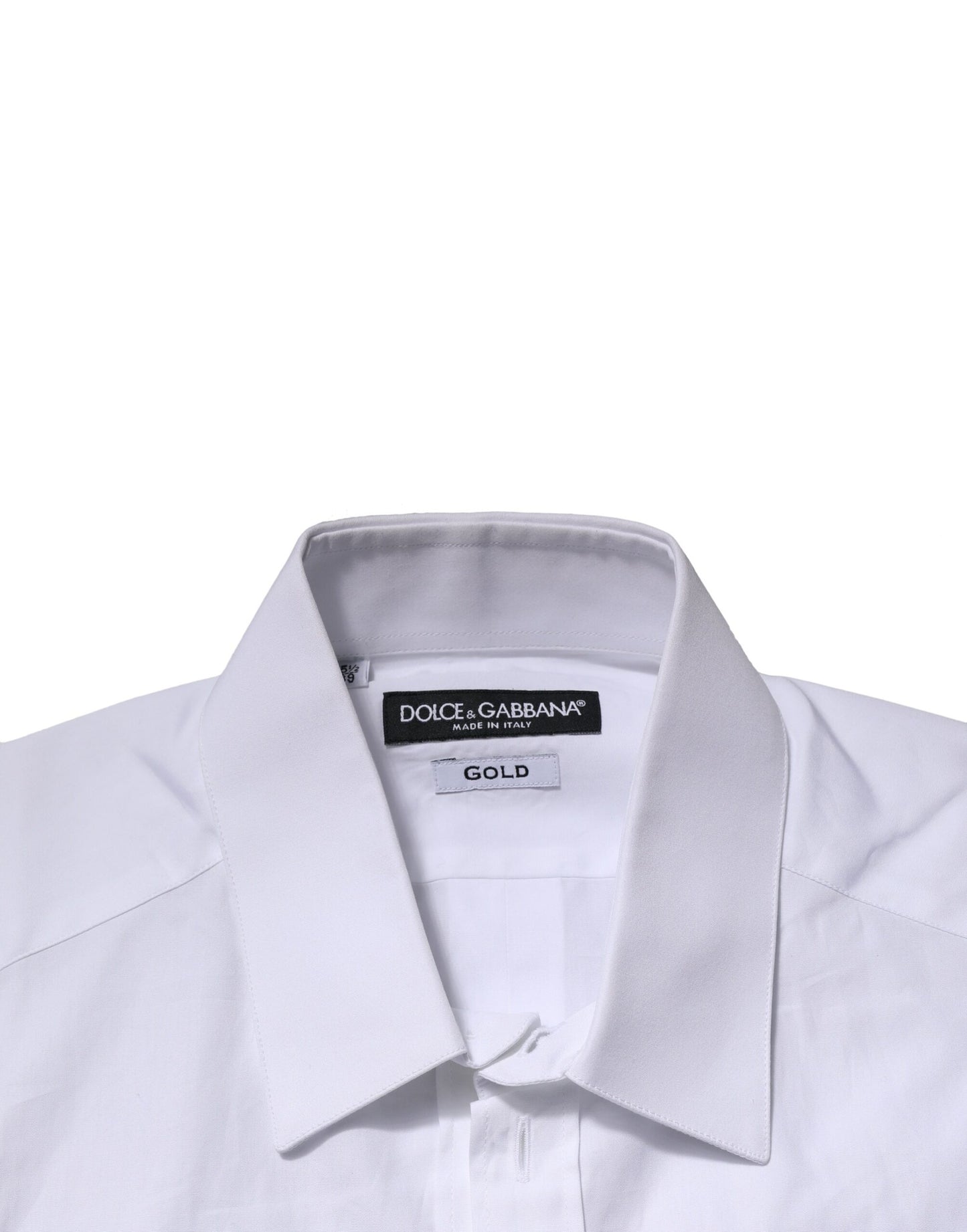 White Cotton GOLD Short Sleeves Casual Shirt
