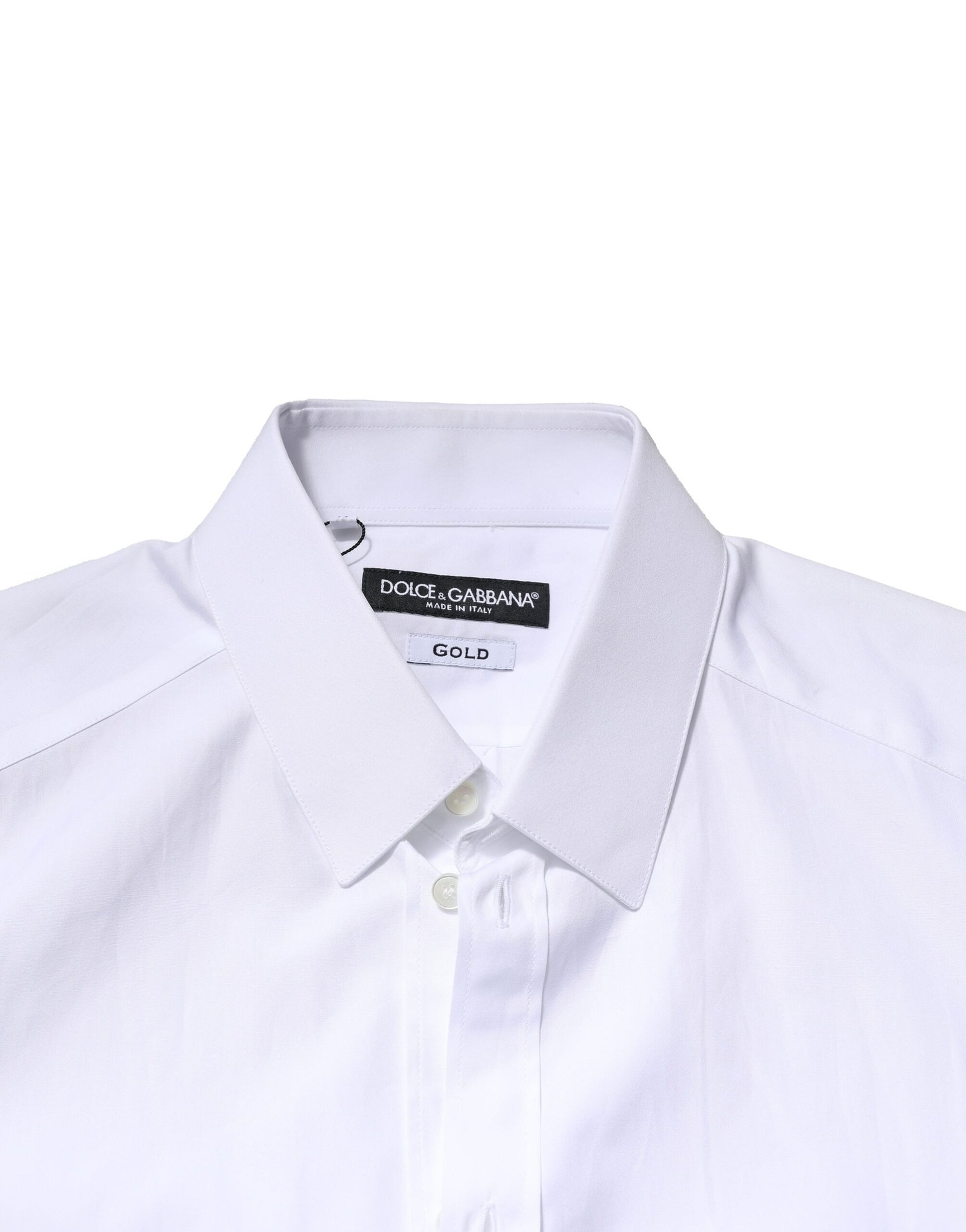 White GOLD Long Sleeves Men Dress Formal Shirt