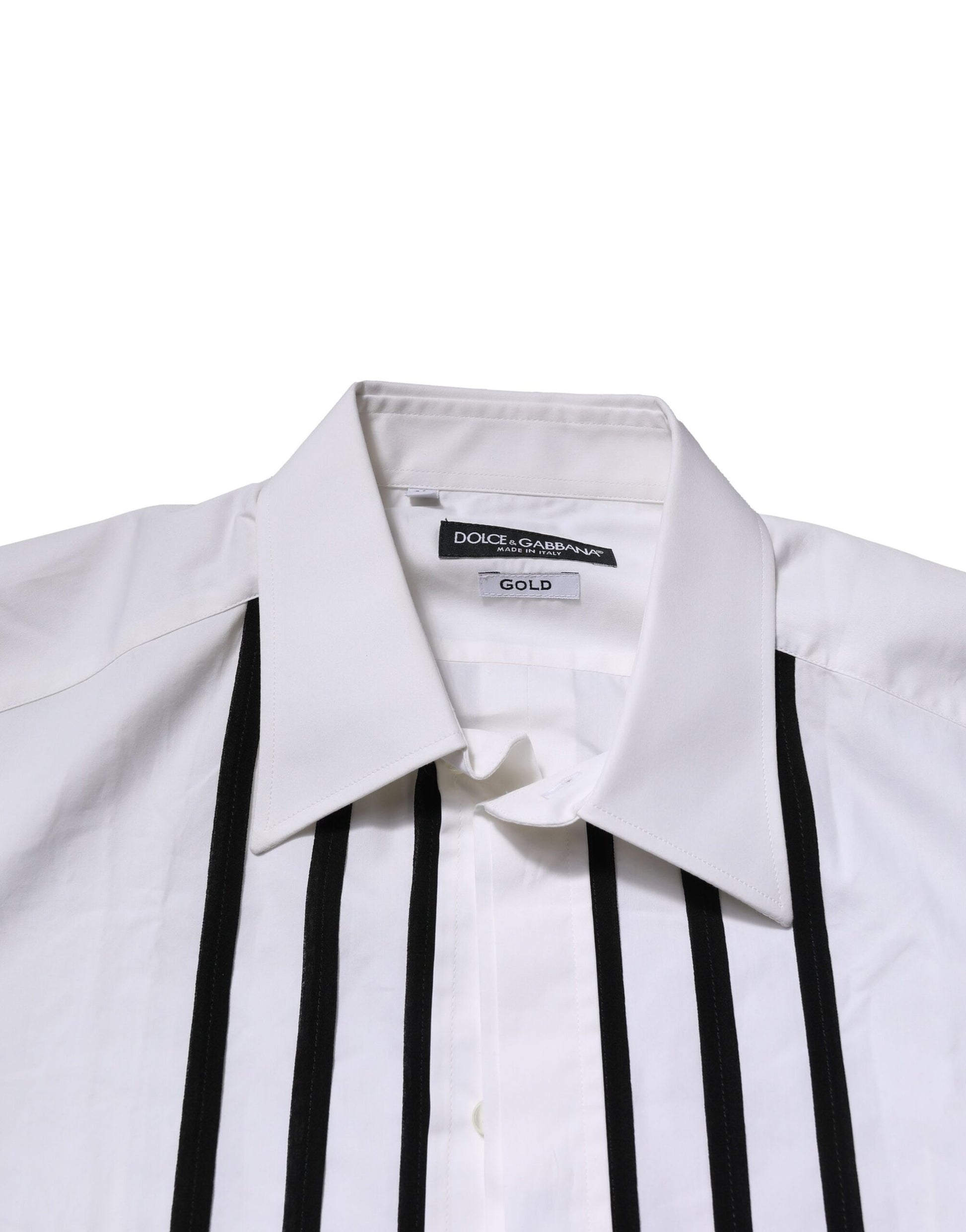 White GOLD Long Sleeves Dress Formal Shirt