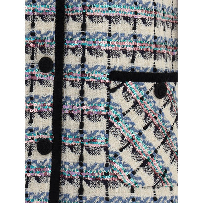 Tweed Vest with sequins
