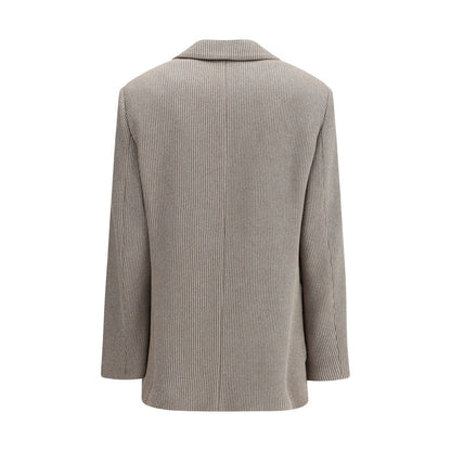 Ribbed deisgn lurex Jacket