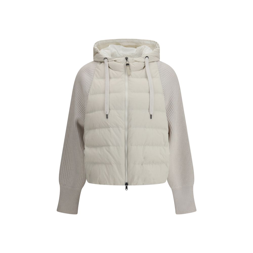 Wool sleeved Down Jacket