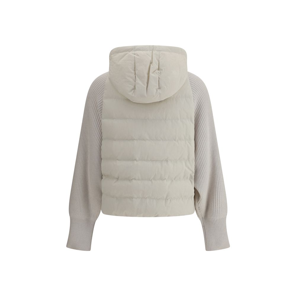 Wool sleeved Down Jacket