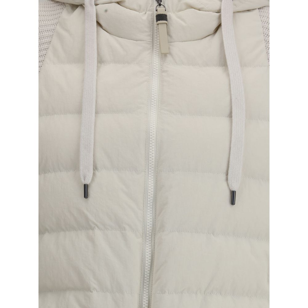 Wool sleeved Down Jacket