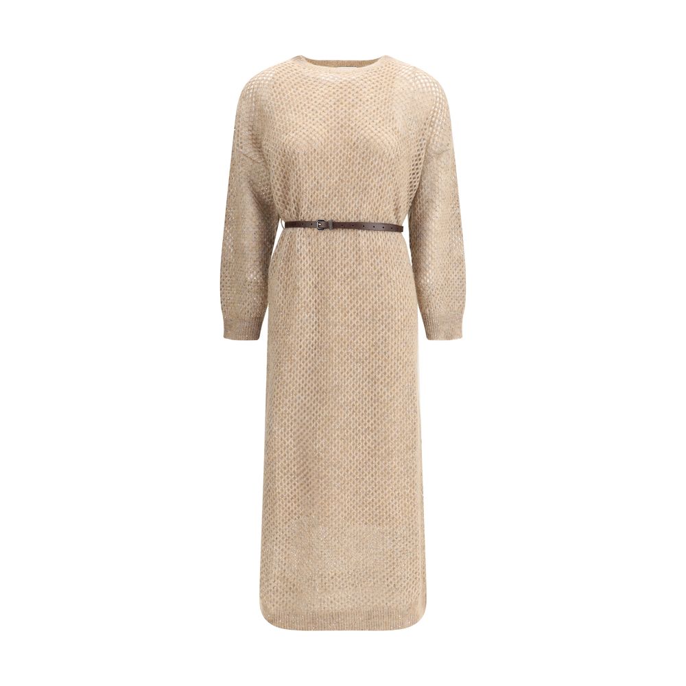 Perforated long Dress