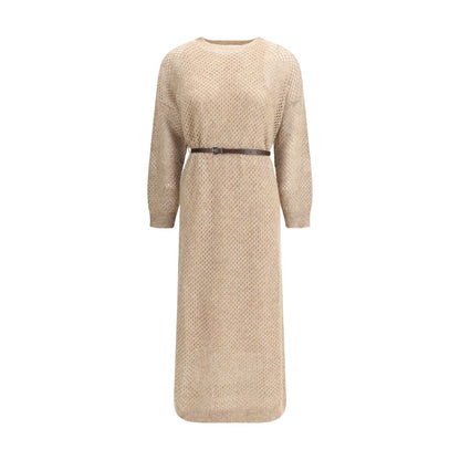 Perforated long Dress