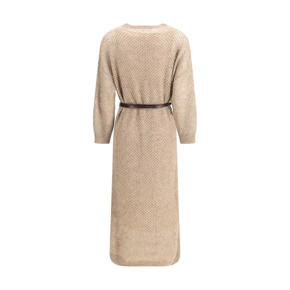 Perforated long Dress