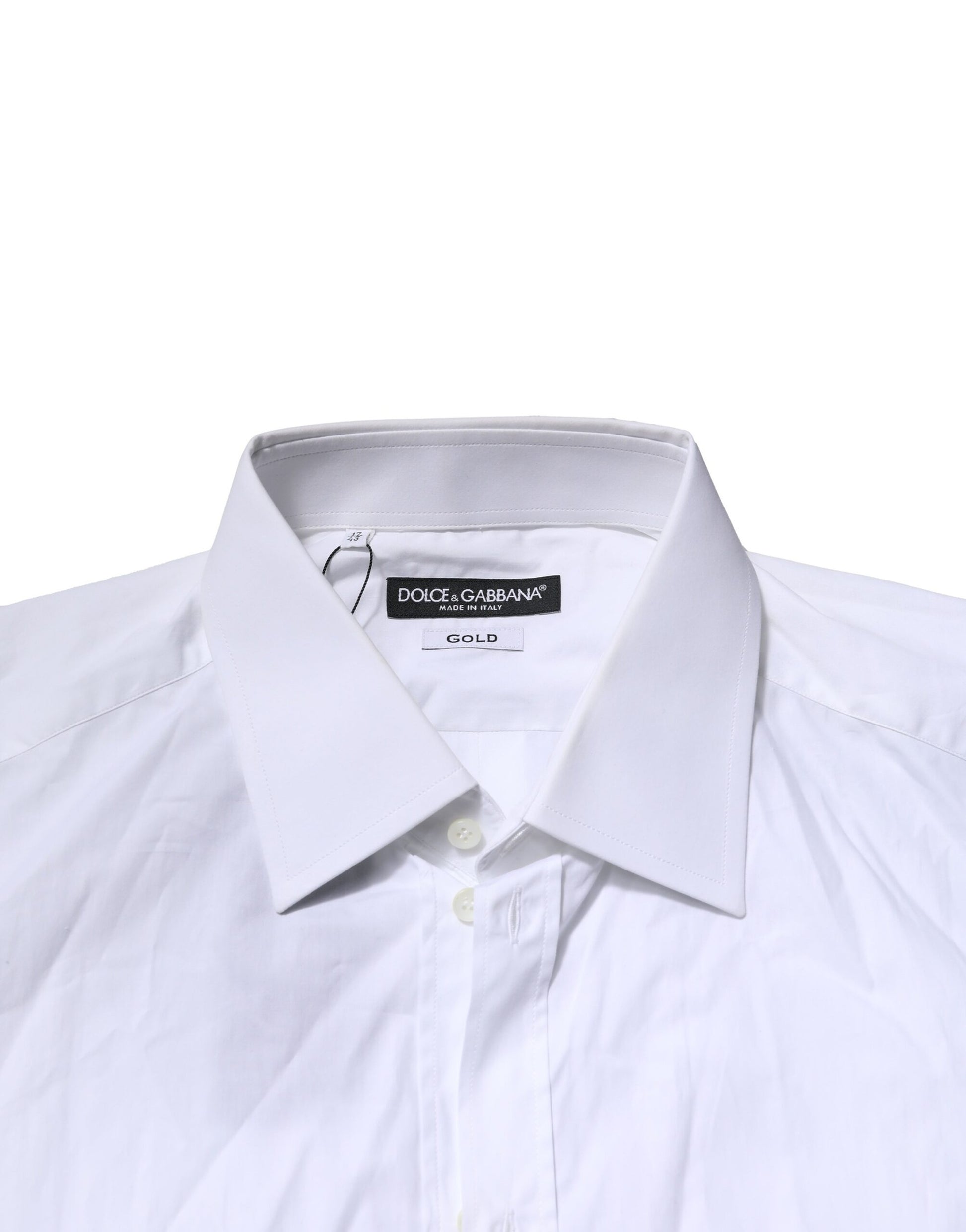 White GOLD Long Sleeves Dress Formal Shirt