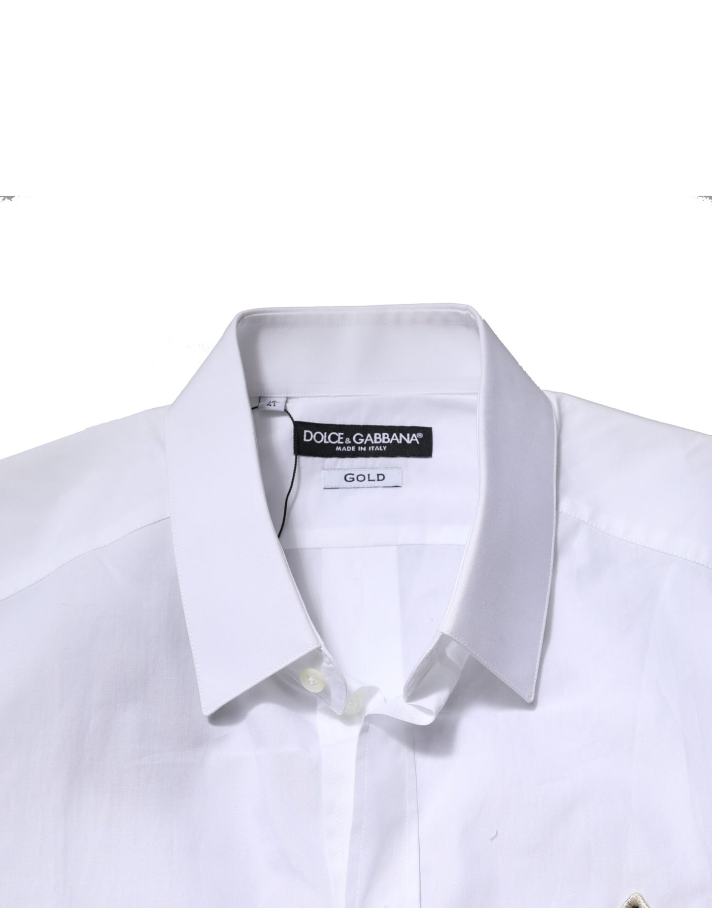 White GOLD Long Sleeves Men Dress Formal Shirt