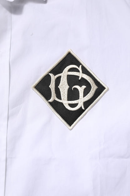 White GOLD Long Sleeves Men Dress Formal Shirt