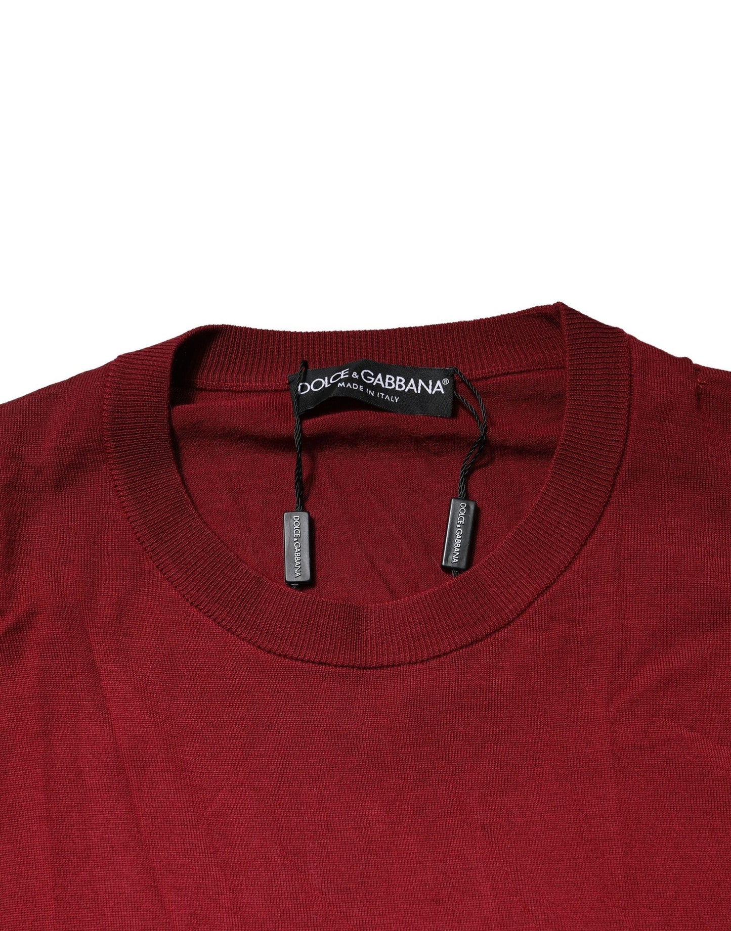 Maroon Cashmere Crew Neck Sweatshirt Sweater