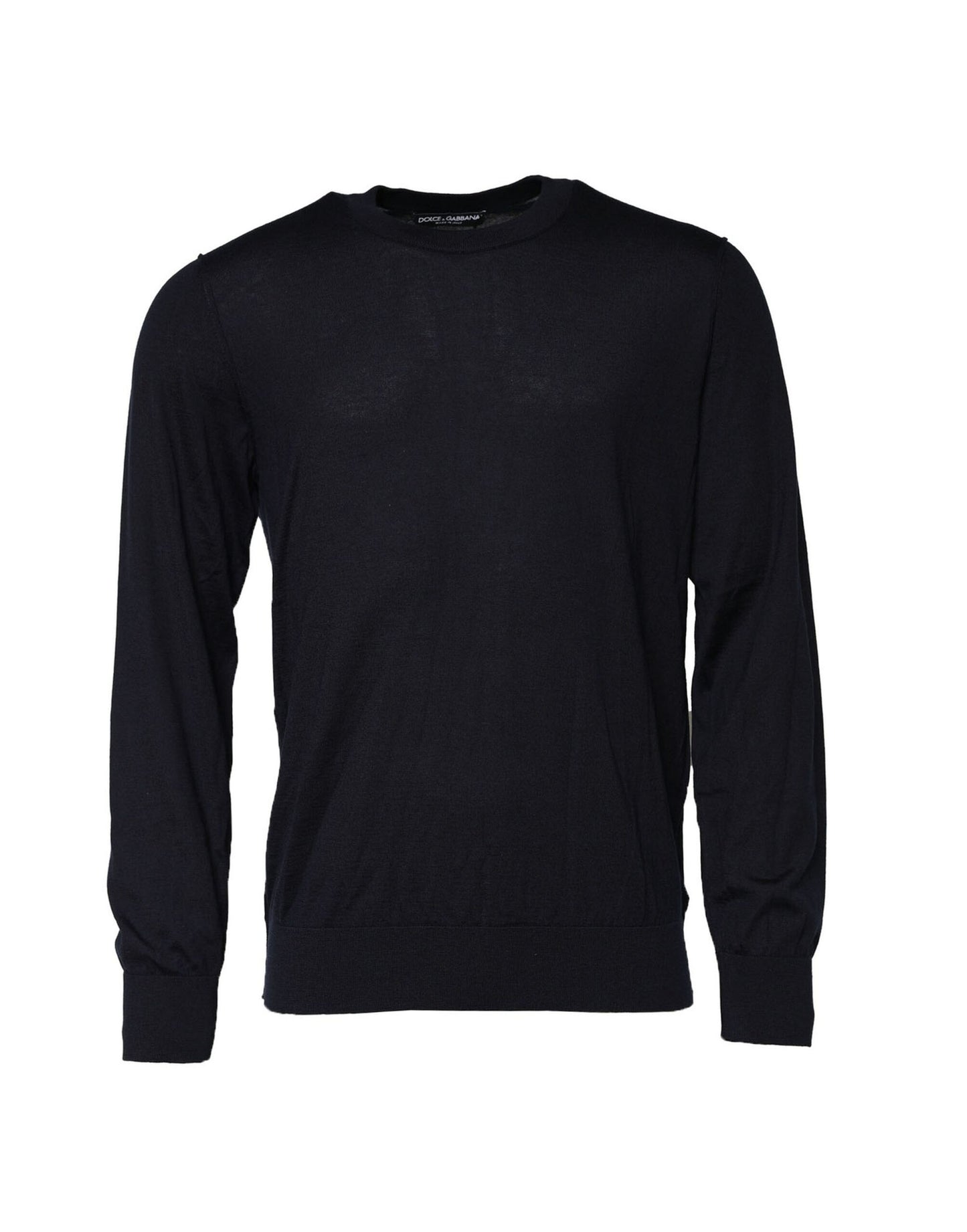 Sudadera cuello redondo cachemira negra
