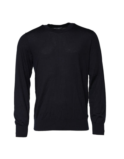Sudadera cuello redondo cachemira negra