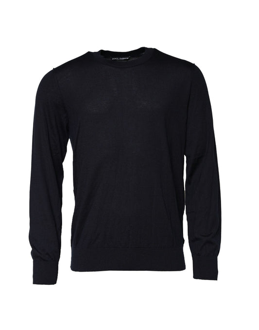 Sudadera cuello redondo cachemira negra