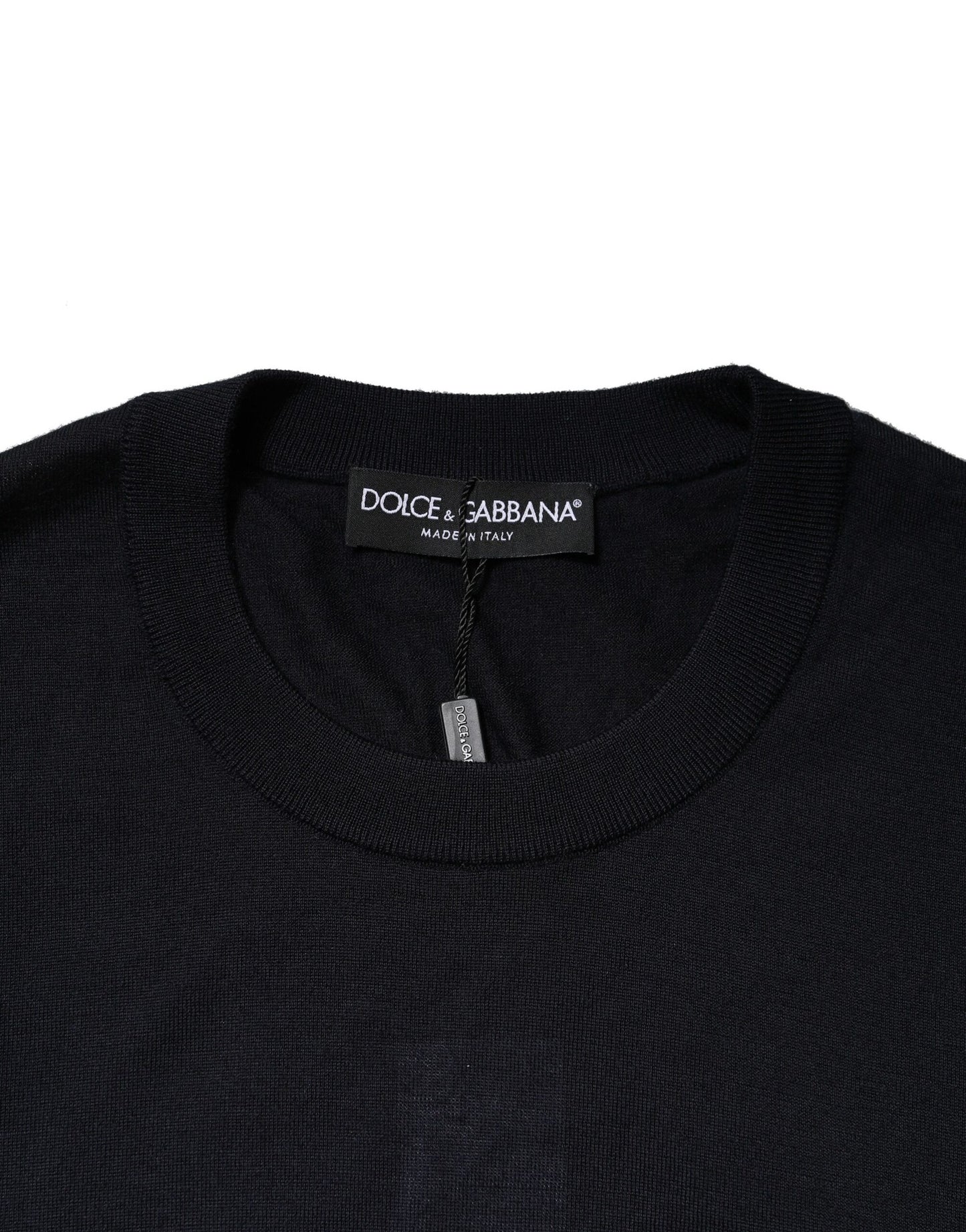 Sudadera cuello redondo cachemira negra