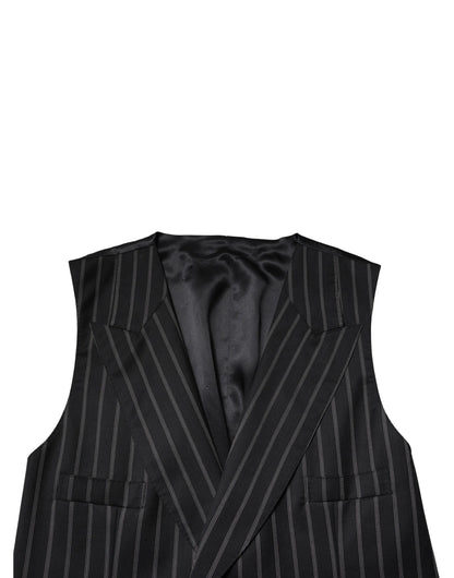 Black Wool Dress Formal Men Waistcoat Vest