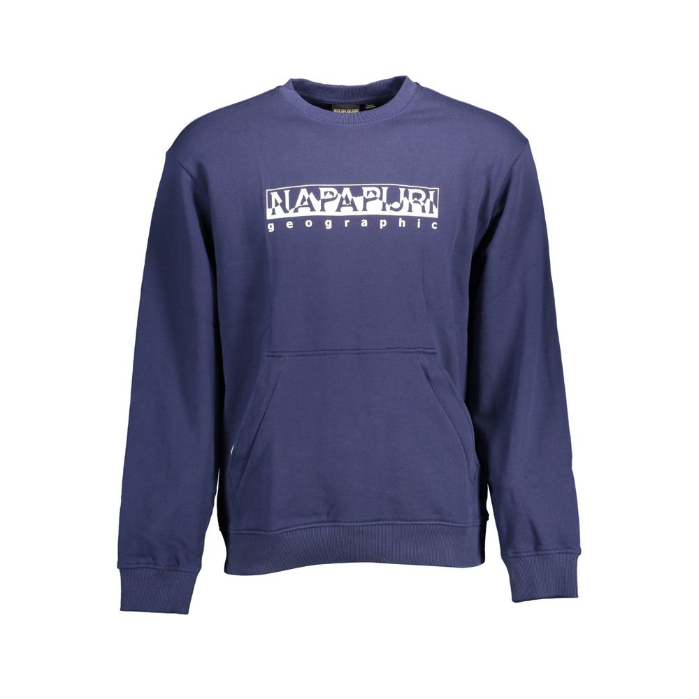 Jersey azul de algodón para hombre