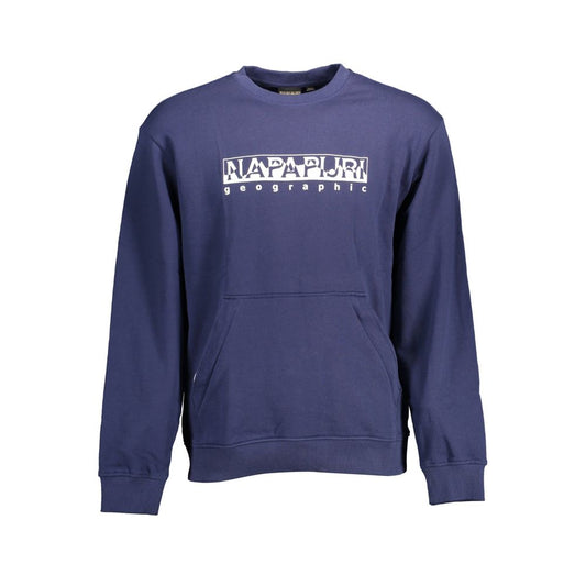 Jersey azul de algodón para hombre