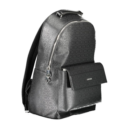 Mochila de poliéster negra para hombre