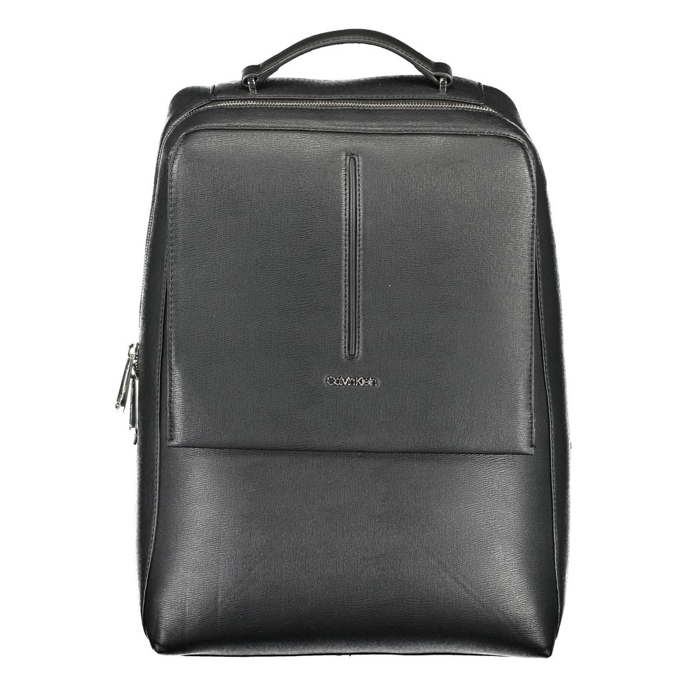 Mochila de poliéster negra para hombre