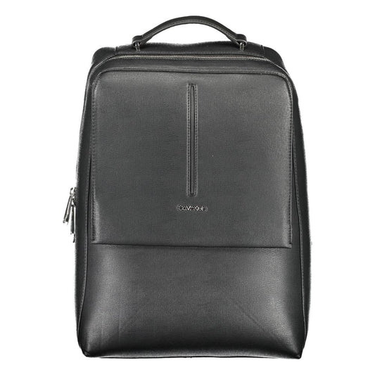 Mochila de poliéster negra para hombre
